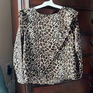 Animal print blouse